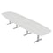 Skutchi Designs 45 in W, 166 in L, 29 in H, Engineered Wood Top, White HAR-ABOT-46X168-T-WHCYPRESS - alternate 1